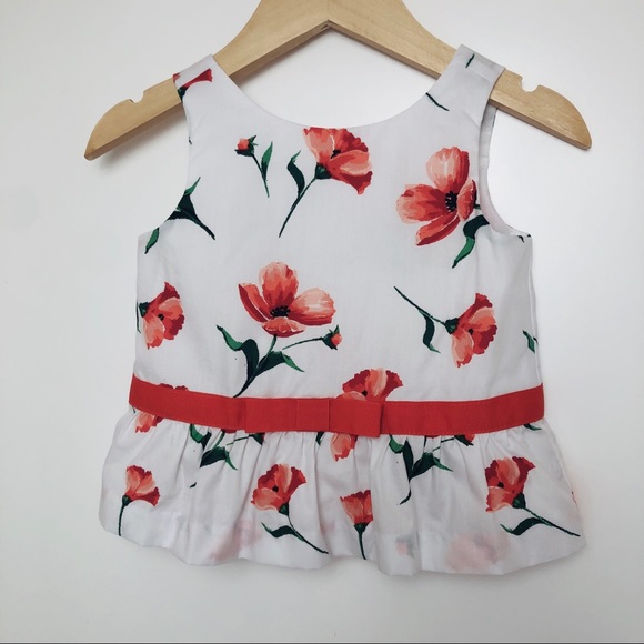 NWT Janie & Jack Floral Peplum Tank - Picture 4 of 4